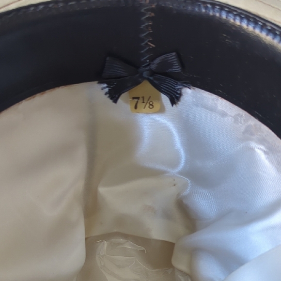 Vintage Stetson Tan Suede with Custom Quail Hunt Feather Band - Picture 4 of 11